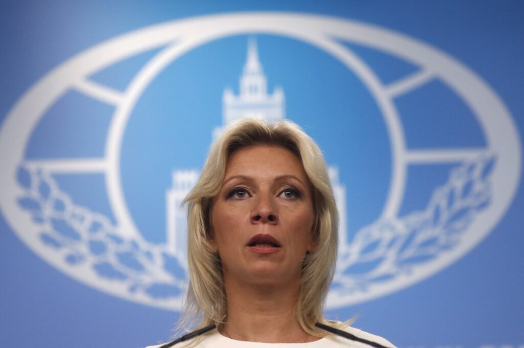 Maria Zakharova, the Russian Foreign Ministry's spokeswoman, attends a briefing in Moscow, Russia, Aug. 3, 2018. (EPA File Photo)