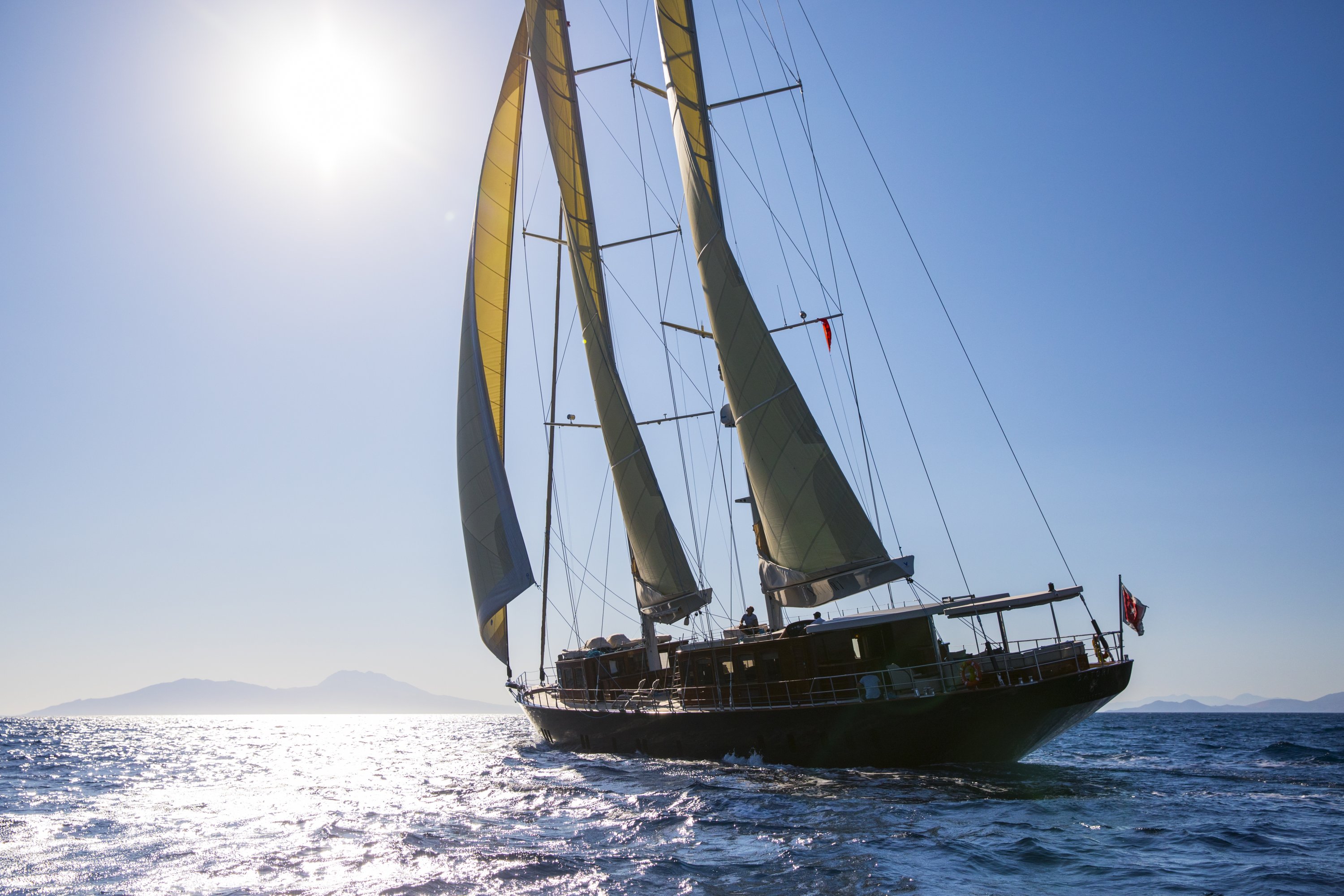336808 The Borgo Santo Pietro hotel features its own 41-meter yacht, named Satori, which includes five suites capable of accommodating up to 10 guests, Tuscany, Italy, Oct. 12, 2017. (Courtesy of Borgo Santo Pietro Hotel)