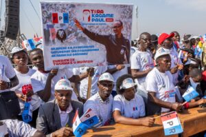 Supporters of Rwanda's incumbent president and presidential candidate for the Rwandan Patriotic Front (RPF) Paul Kagame attend his campaign rally, Gahanga, Kicukiro district, Kigali, Rwanda, July 13, 2024. (Reuters Photo)