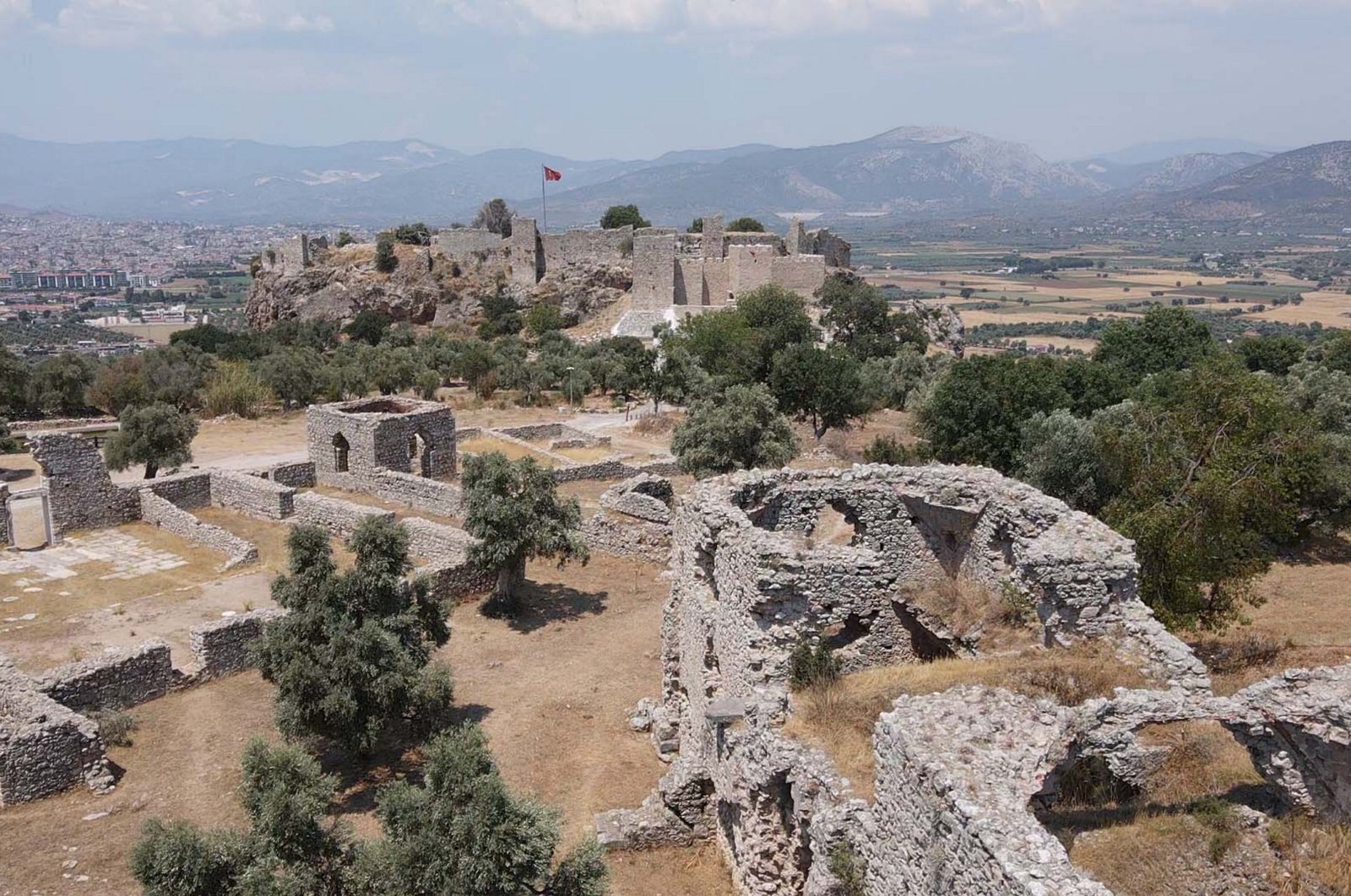 A general view shows the Beçin Ancient City, Milas, Muğla, southwestern Türkiye, July 18, 2024. (AA Photo)