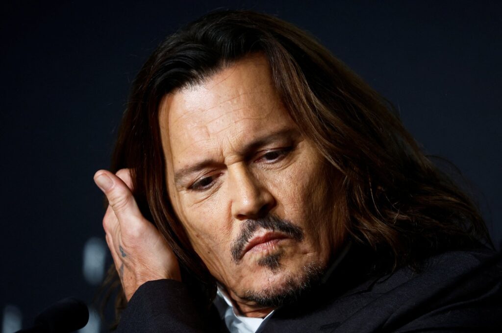 Johnny Depp during the press conference for the film "Jeanne du Barry," Cannes, France, May 17, 2023. (Reuters Photo)