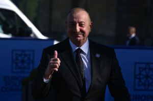 Azerbaijani President Ilham Aliyev attends a European Political Community meeting in Oxford, U.K., July 18, 2024. (AA Photo)