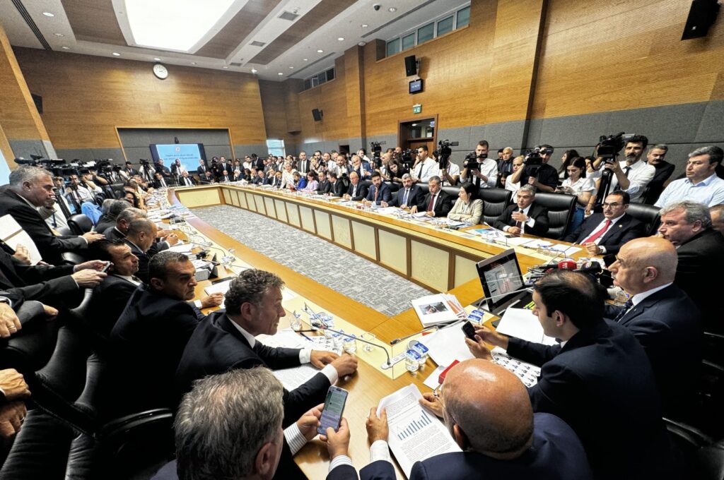 Lawmakers debate an animal protection bill at a subcommittee meeting at Parliament, Ankara, Türkiye, July 17, 2024. (DHA Photo)