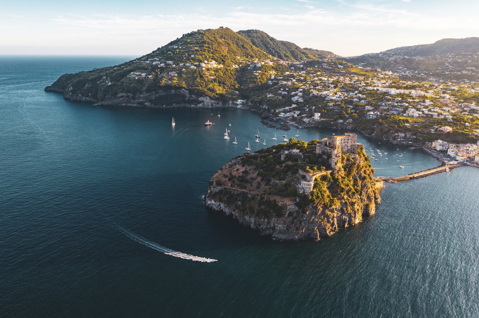 An aerial view of Ischia, Italy, July 1, 2021. (Photo courtesy of Megapix Agency)