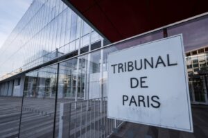 The Judicial Court of Paris, Paris, France, Aug. 28, 2024. (EPA Photo)