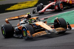 McLaren's Lando Norris in action during the Formula One Italian Grand Prix at the Autodromo Nazionale Monza, Monza, Italy, Sept. 1, 2024. (Reuters Photo)