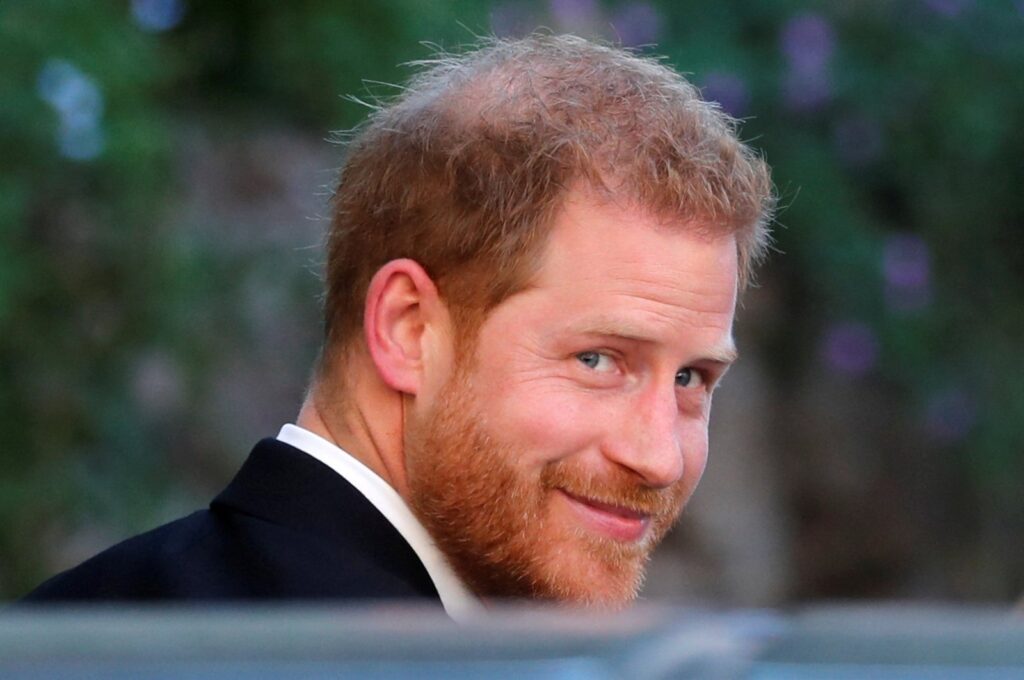 Britain's Prince Harry, Duke of Sussex, arrives to attend the wedding of fashion designer Misha Nonoo at Villa Aurelia, Rome, Italy, Sept. 20, 2019. (Reuters Photo)