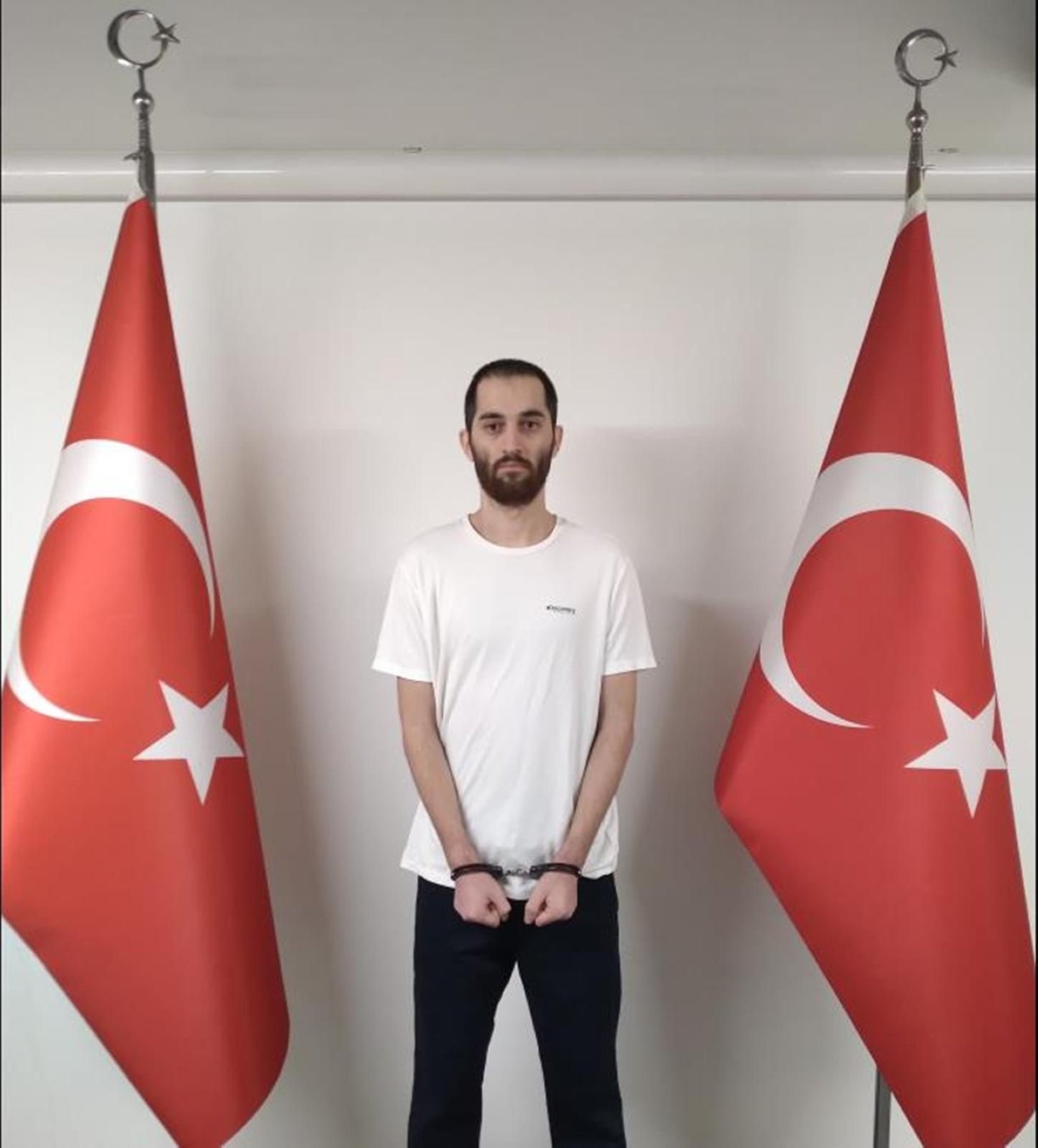 345951 An undated photo of the Daesh suspect was taken in an undisclosed location after his capture. (İHA Photo)