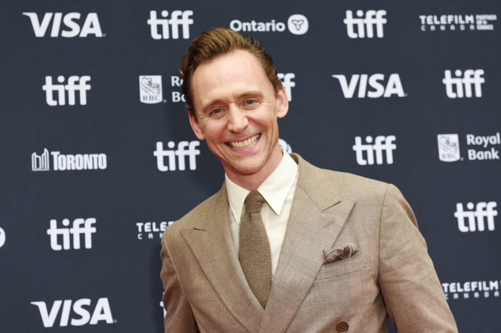 Tom Hiddleston attends the premiere of "The Life of Chuck" during the 2024 Toronto International Film Festival at Princess of Wales Theatre, Toronto, Canada, Sept. 6, 2024. (AFP Photo)