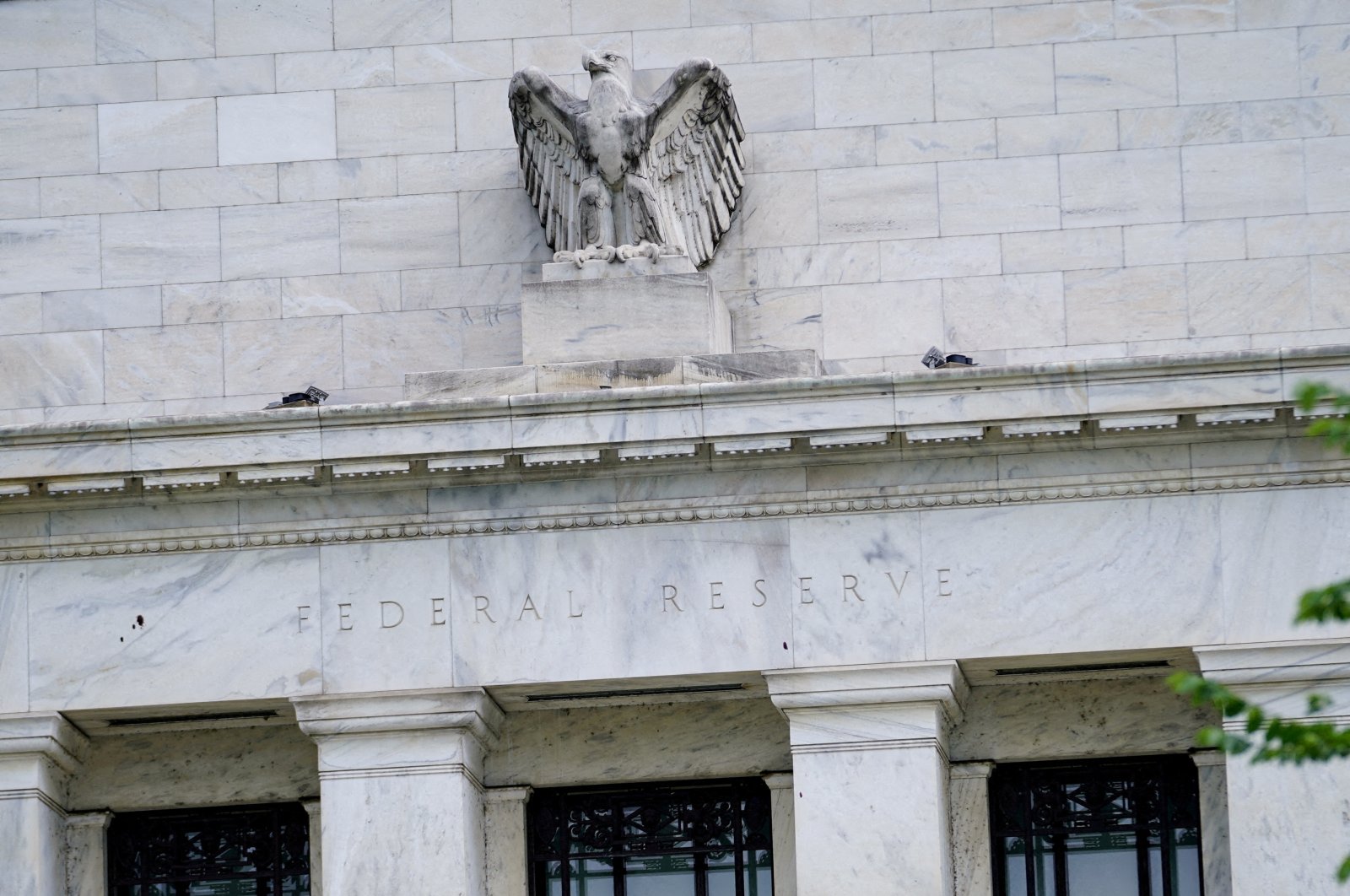 The exterior of the Marriner S. Eccles Federal Reserve Board Building is seen in Washington, D.C., U.S., June 14, 2022. (Reuters Photo)