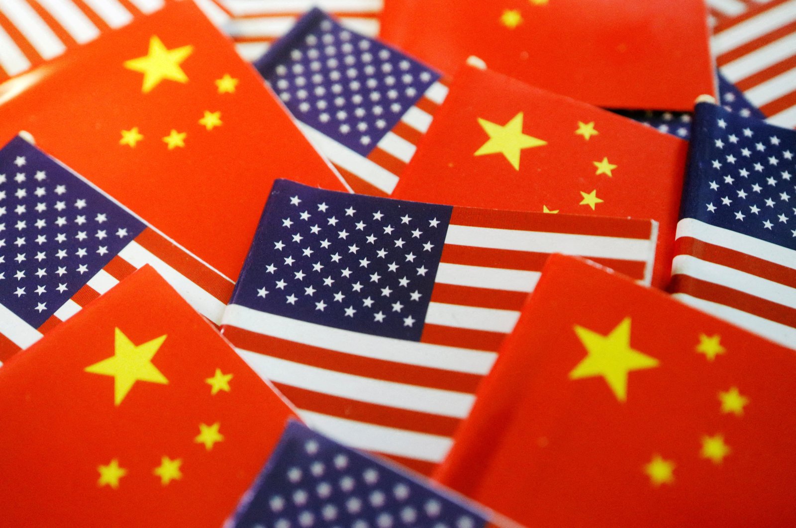 The U.S. and Chinese flags are seen in this illustration picture taken Aug. 2, 2022. (Reuters Photo)