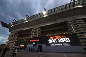 A general view of the stadium ahead of the UEFA Champions League 2024/25 League Phase MD1 match between AC Milan and Liverpool FC at Stadio San Siro, Milan, Italy, Sept. 17, 2024. (Getty Images Photo)
