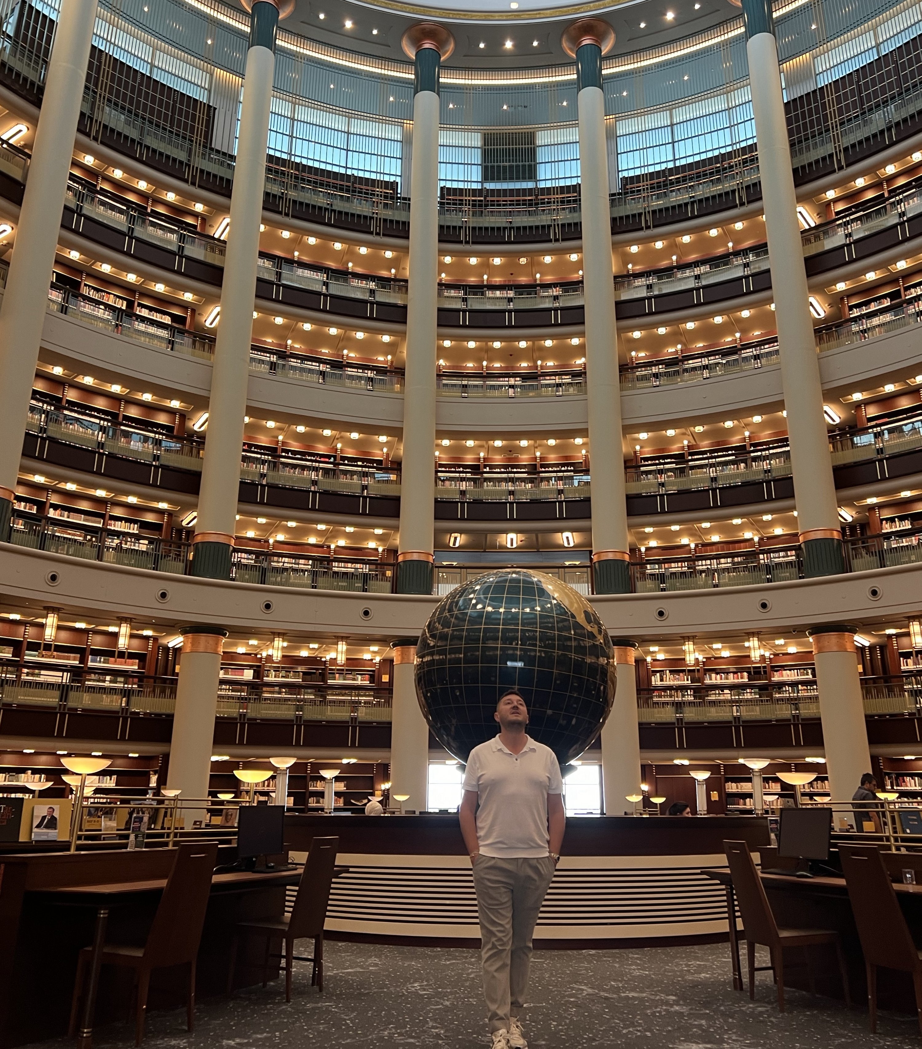 347954 Ilker Topdemir poses for a photo in The Nation’s Library, Ankara, Türkiye, Sept. 14, 2024. (Photo by Ilker Topdemir)