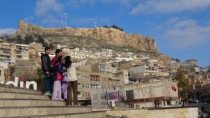 Tourists explore the rich cultural heritage of Mardin in southern Türkiye, Oct. 25, 2024. (IHA Photo)