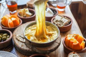 Kuymak, sometimes called muhlama, is a savory cornmeal-based dish made with butter and local cheese varieties like Trabzon’s distinctive kolot cheese, known for its high melting point. (Shutterstock Photo)