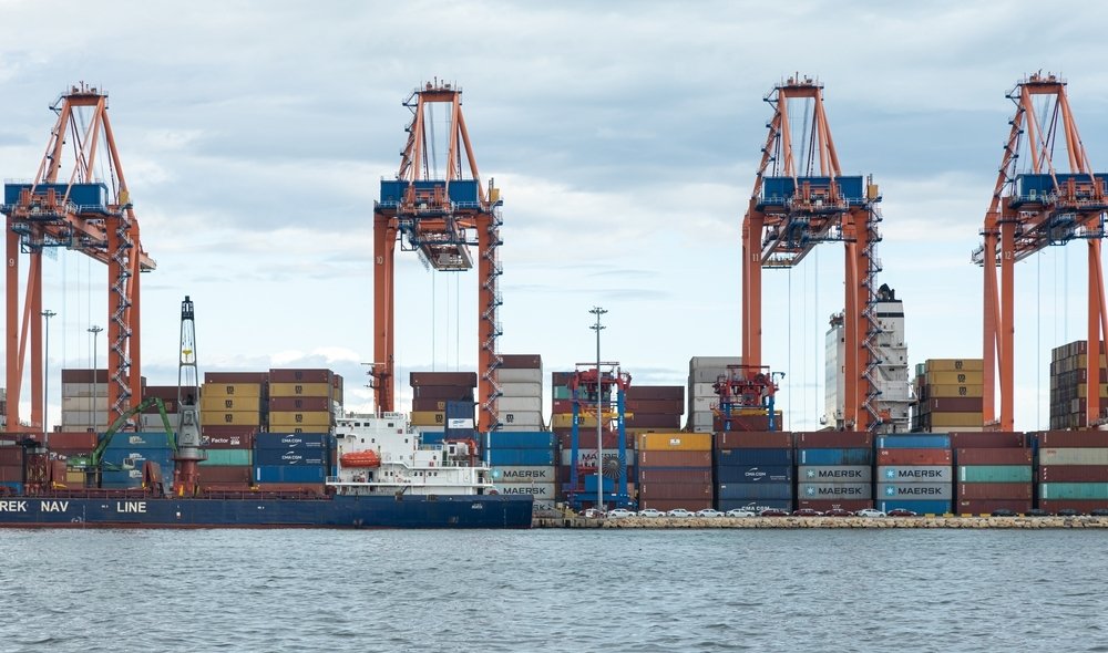 A general view of containers at a major Turkish port in Mersin, southern Türkiye, Dec. 2, 2022. (Shutterstock Photo)