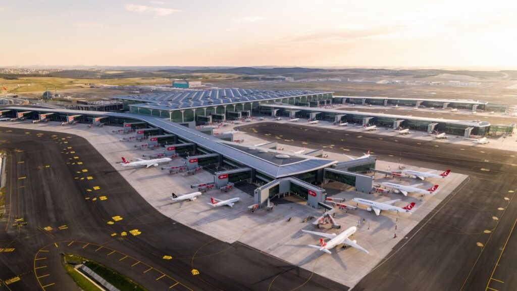 An aerial view of Istanbul Airport in this file photo reshared on Dec. 15, 2024. (DHA Photo)