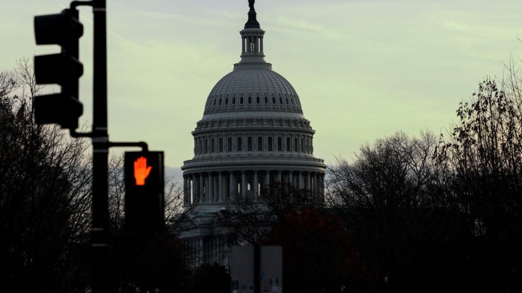 The U.S. Capitol is seen as Congress works to pass a government spending bill in Washington, D.C., U.S., Dec. 19, 2024. (AFP Photo)