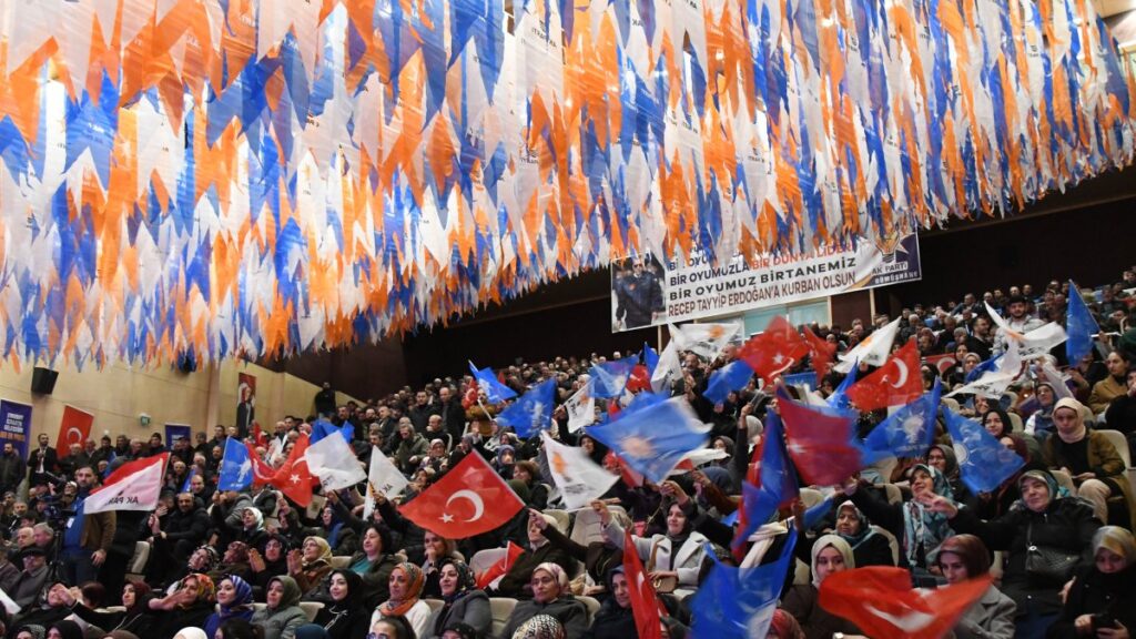 People attend the Justice and Development Party's (AK Party) provincial congress in Gümüşhane, northern Türkiye, Dec. 28, 2024. (AA Photo)