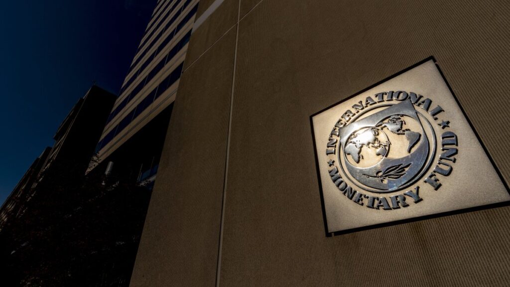 The International Monetary Fund building in Washington, U.S., April 5, 2021. (AP Photo)