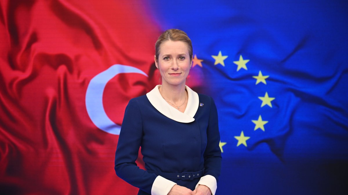 EU High Representative for Foreign Affairs and Security Policy Kaja Kallas poses ahead of her interview with Anadolu Agency (AA), Brussels, Belgium, Jan. 22, 2025. (AA Photo)