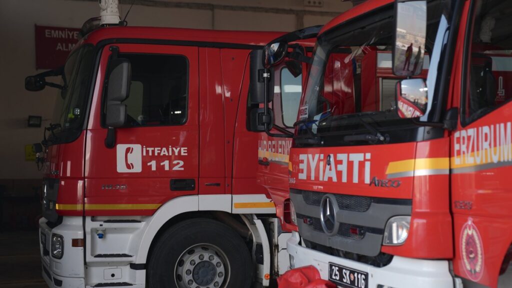 Firefighting vehicles ready to tackle wildfires in Türkiye's forest villages, Türkiye, Jan. 29, 2025. (AA Photo)