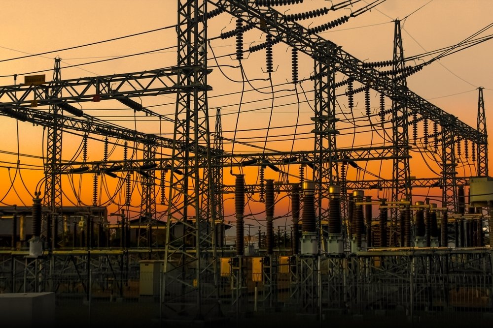 Close-up view of a high voltage substation, East Nusa Tenggara, Indonesia. (Shutterstock Photo)