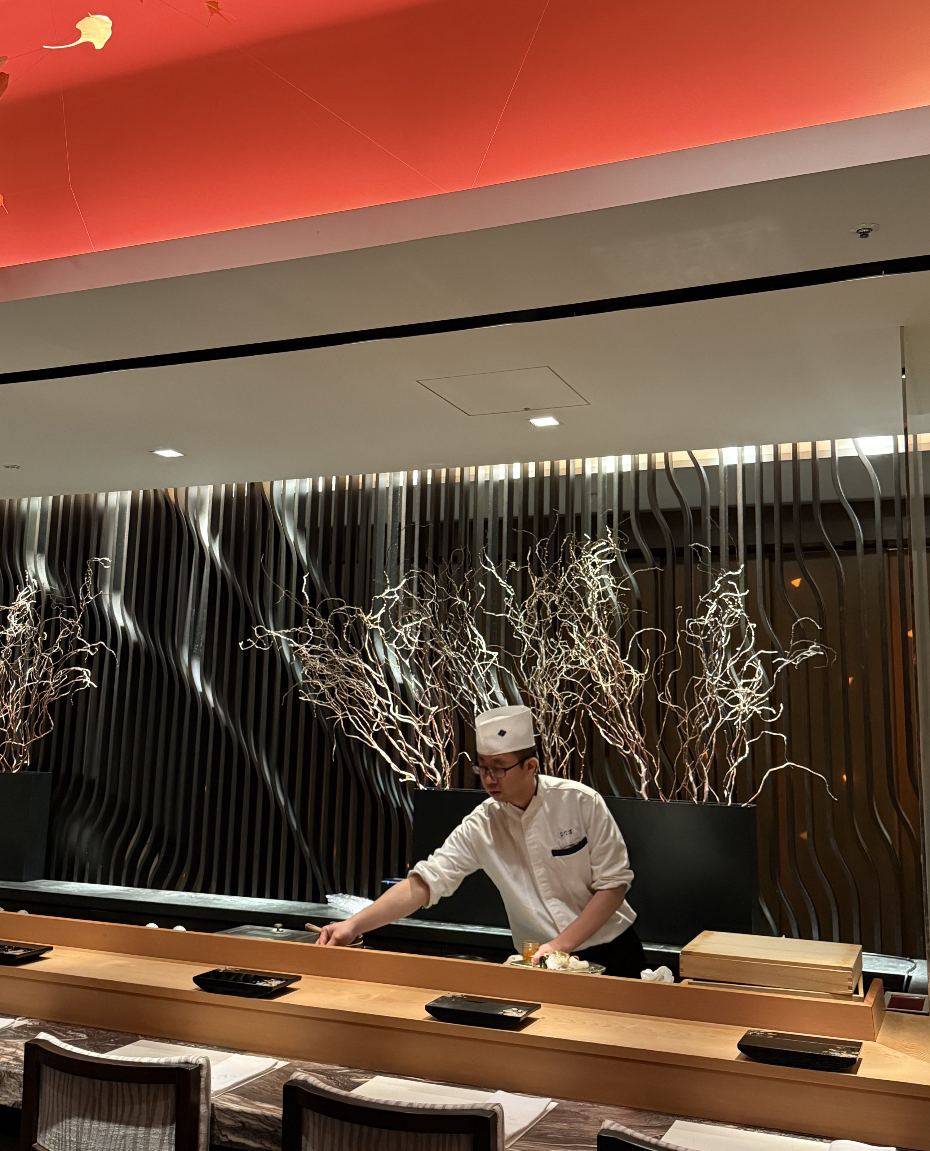 369689 Located on the 29th floor of the Shangri-La Hotel, Nadaman is part of the renowned kaiseki restaurant group that has been serving Japan’s royal family, Tokyo, Japan, Jan. 14, 2025. (Photo by İlker Topdemir)