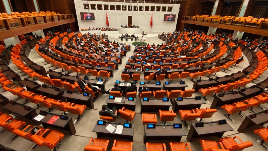 A view of Parliament in session, in the capital of Ankara, Türkiye, Jan. 19, 2025. (DHA Photo)