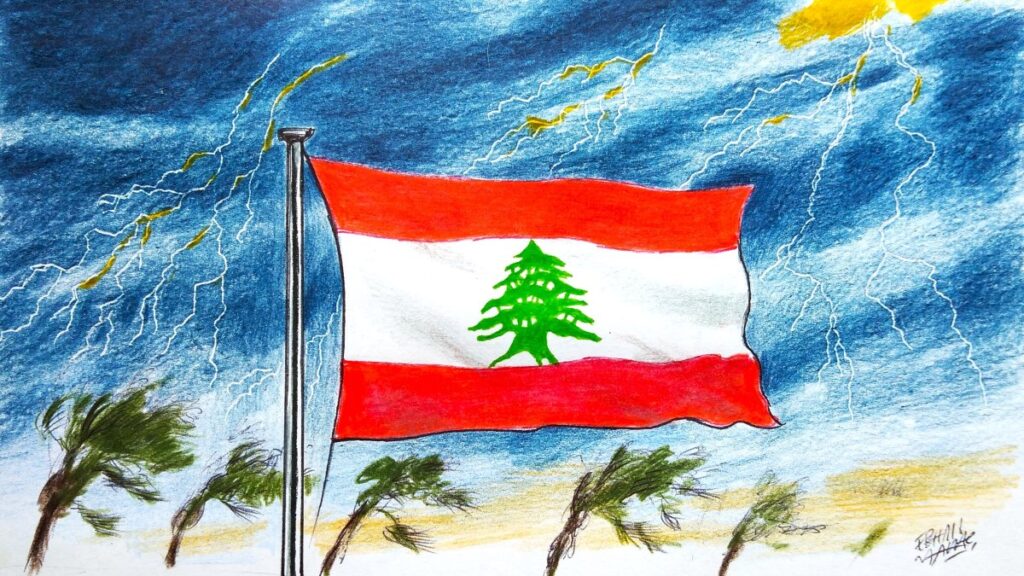 "Like other parts of the Arab world, Lebanese domestic politics is also going through a critical moment." (Illustration by Erhan Yalvaç)