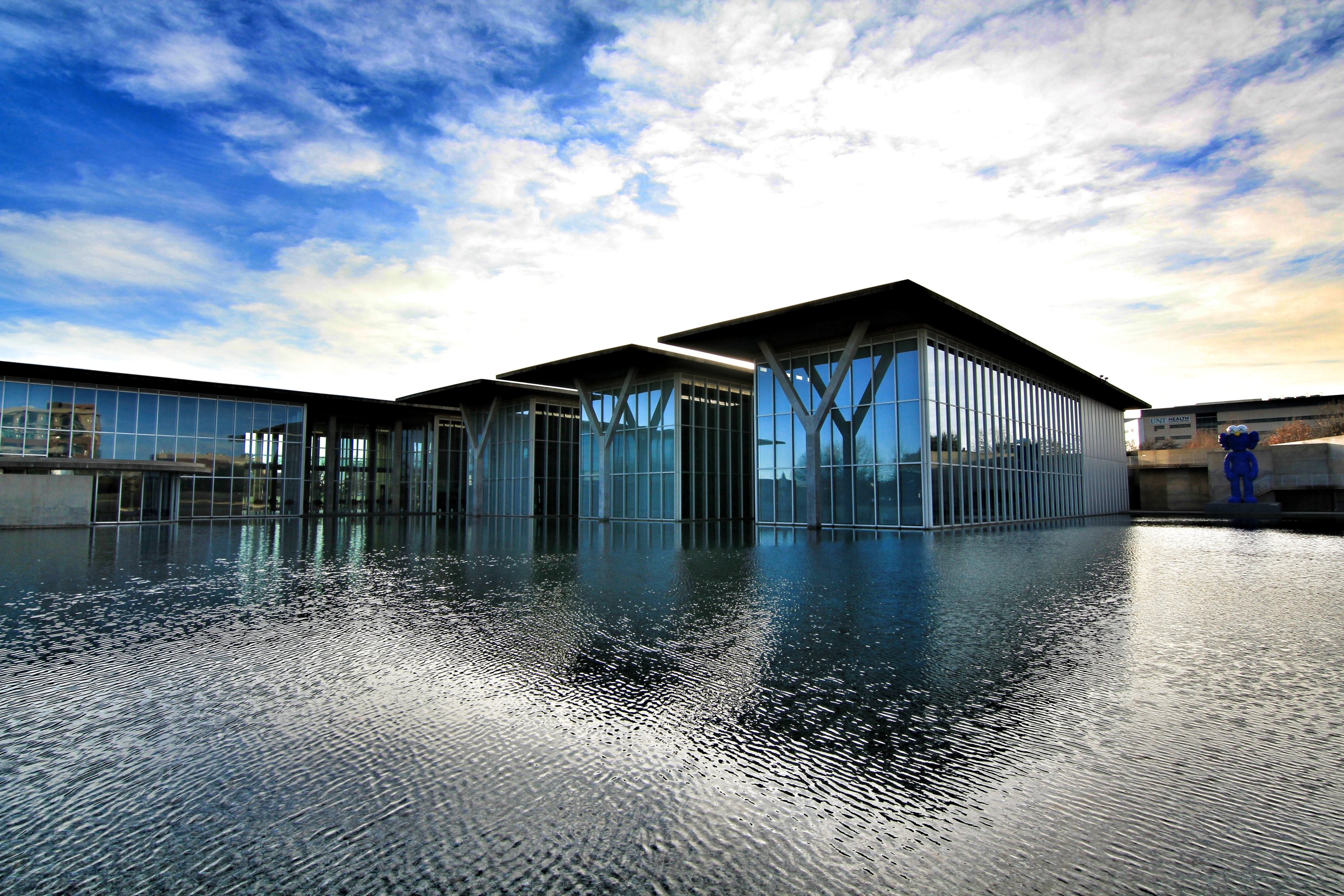 372245 Modern Art Museum of Fort Worth, designed by Tadao Ando, located in Texas, U.S., Jan. 3, 2017. (Shıtterstock Photo)