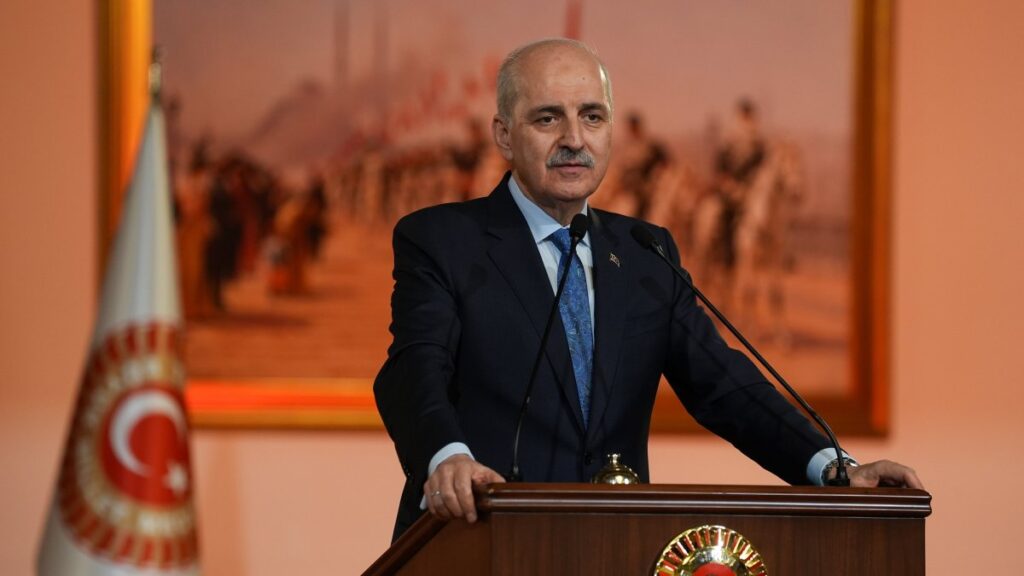 Parliament Speaker Numan Kurtulmuş is seen at an iftar dinner with representatives of NGOs, Ankara, Türkiye, March 6, 2025 (AA Photo)