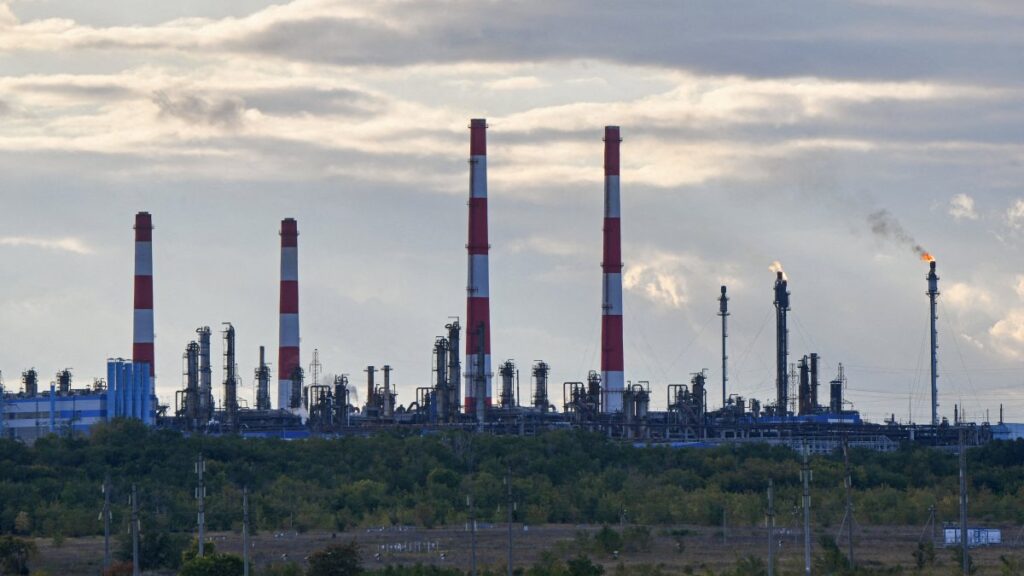 A view shows the Orenburg gas processing plant of Gazprom, Orenburg Region, Russia, Sept. 1, 2023. (Reuters Photo)