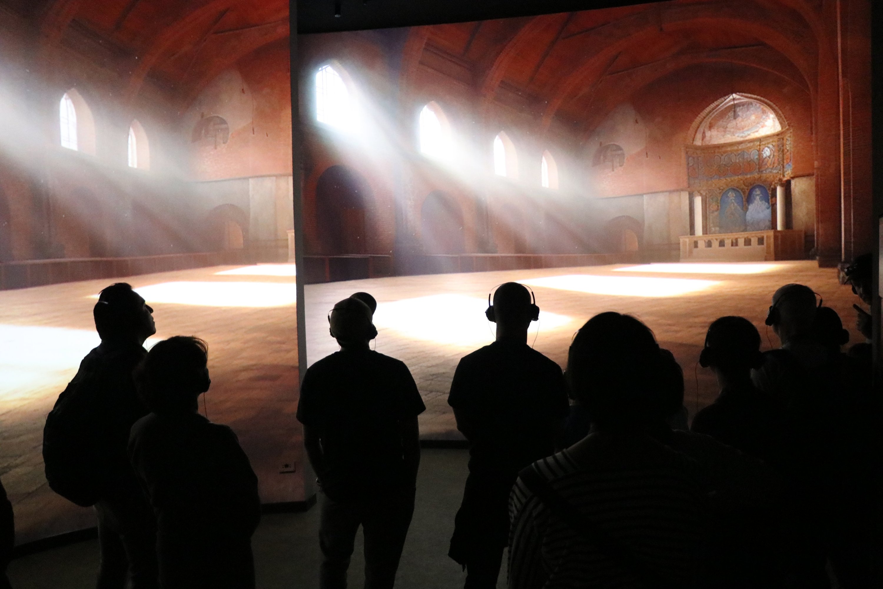 373151 Visitors enjoy the innovative storytelling about the Hagia Sophia Grand Mosque, Istanbul, Türkiye, March 15, 2025. (AA Photo)