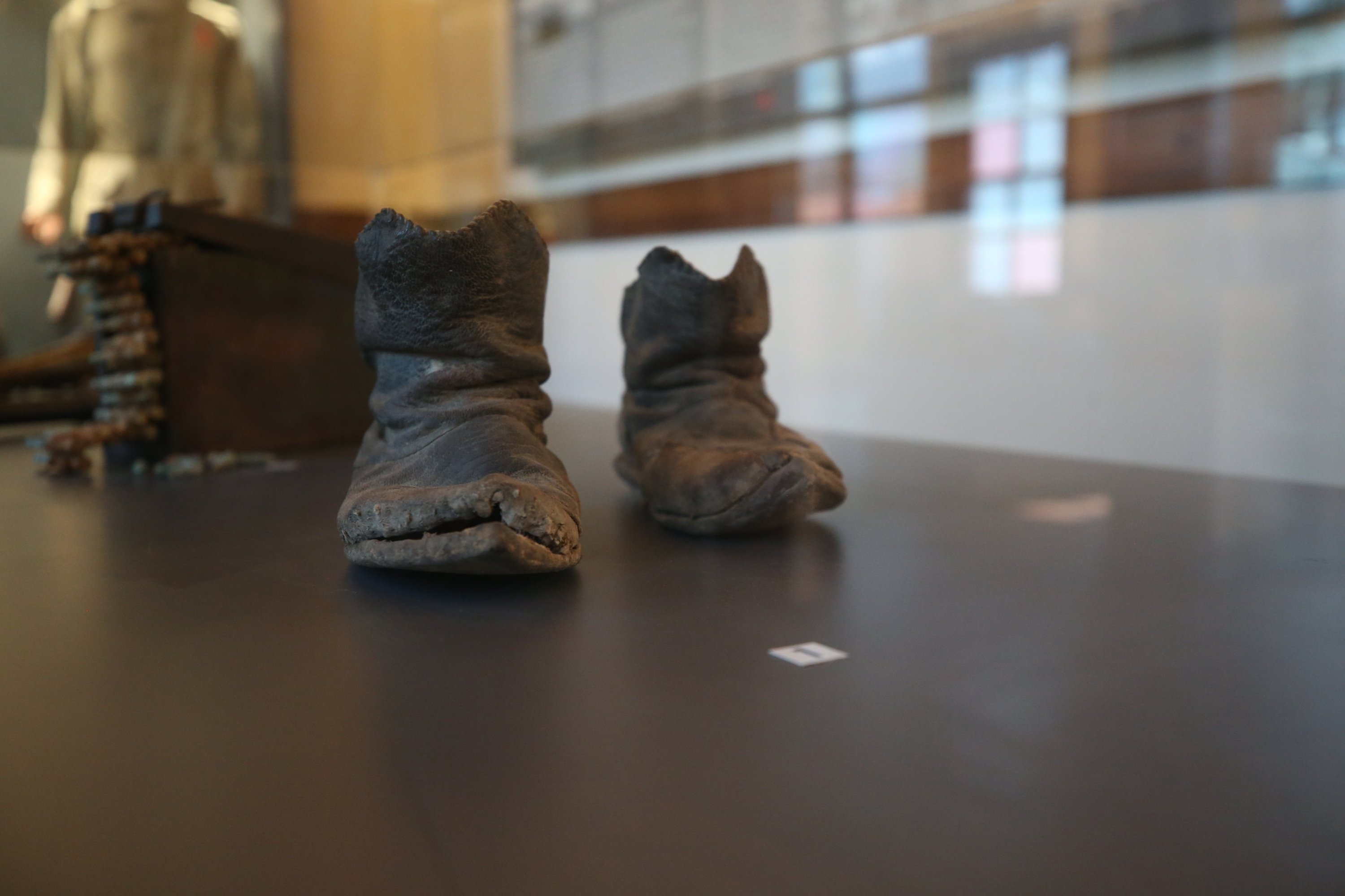 373472 The worn shoes of 94 scouts and students are displayed at the Balıkesir Liseli Keşşaflar Museum, Balıkesir, Türkiye, March 10, 2025. (AA Photo)