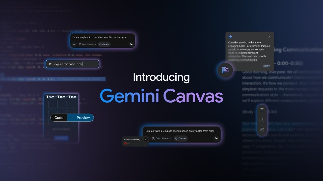 373985 Google has unveiled new Gemini app features that enhance user experience in document editing, coding and audio content summarization. (Courtesy of Google)