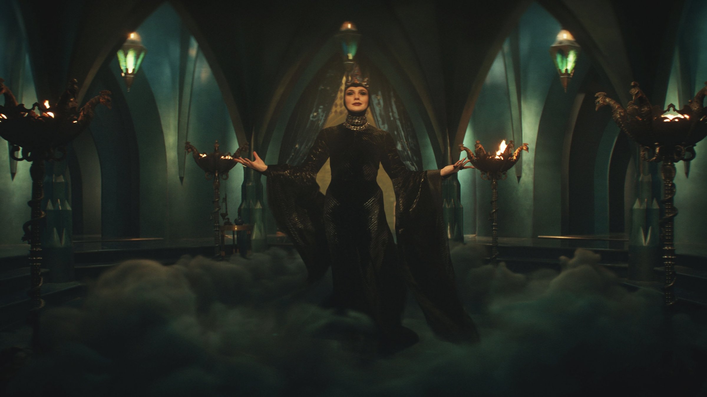 This image released by Disney shows Gal Gadot in a scene from "Snow White." (AP Photo)