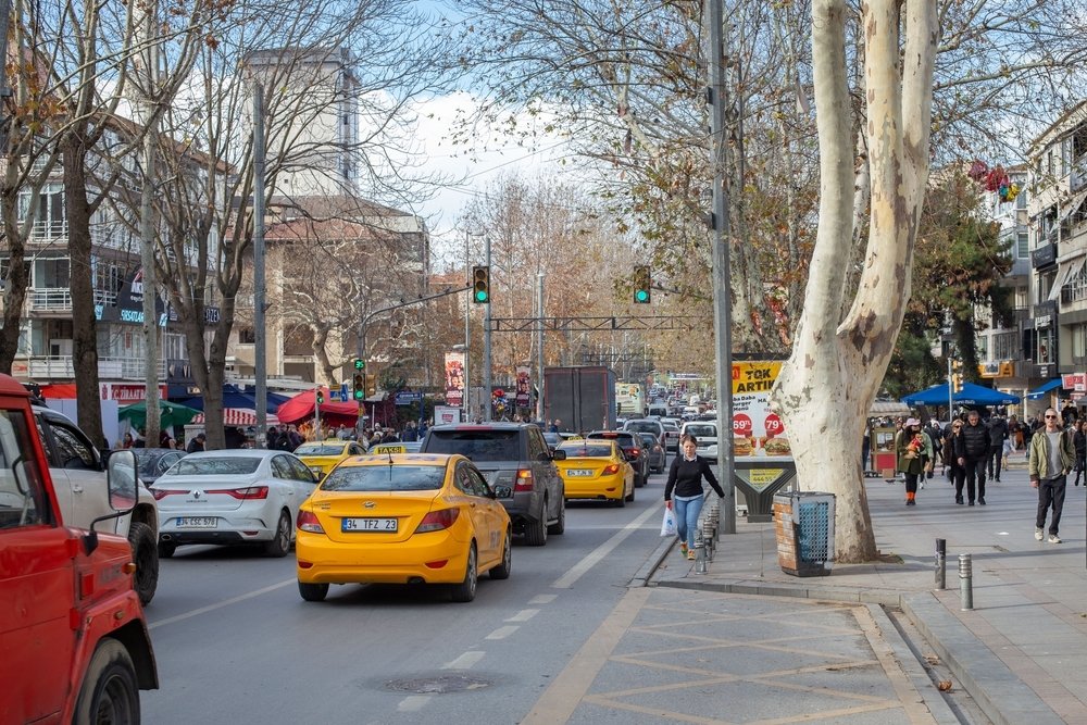 377729 Daily life on a sunny winter's day in Bağdat Street, Istanbul, Türkiye, Jan. 21, 2023. (Shutterstock Photo)