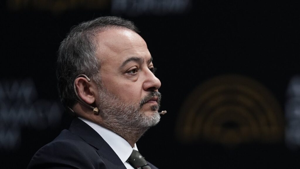 Deputy Foreign Minister Nuh Yılmaz attends a panel as part of the Antalya Diplomacy Forum in Antalya, April 12, 2025. (AA Photo)