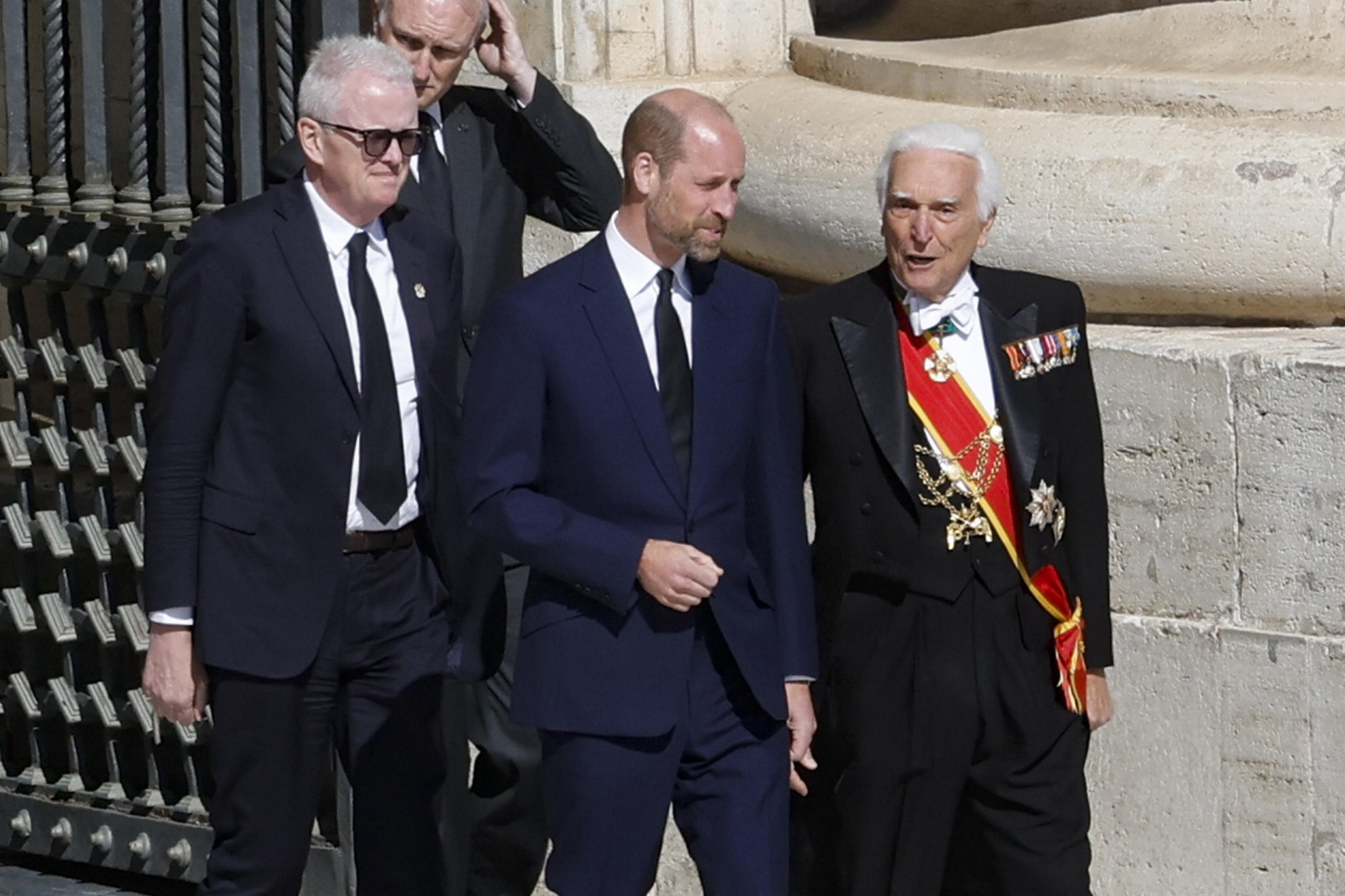 379501 Britain's William, the Prince of Wales, attends the funeral Mass of Pope Francis in Saint Peter's Square in Vatican City, April 26, 2025. (EPA Photo)