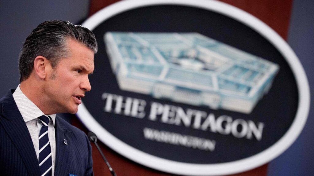 U.S. Defense Secretary Pete Hegseth speaks during a news conference at the Pentagon in Arlington, Virginia, June 22, 2025. (AFP Photo)