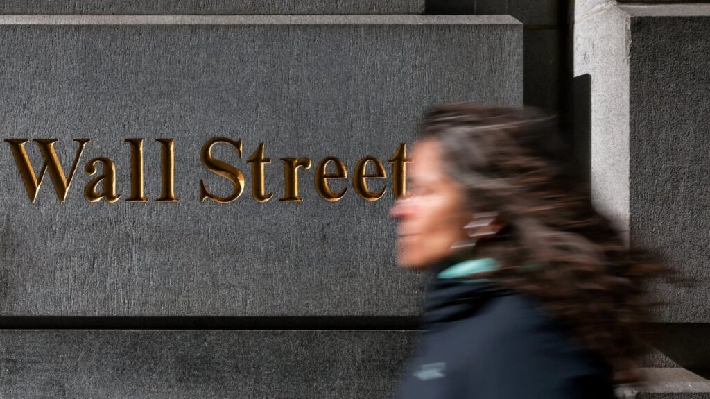 A woman walks down Wall Street, New York, U.S., April 8, 2025. (Reuters Photo)