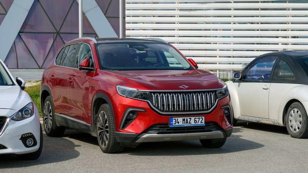A Togg T10X electric SUV is seen parked in a public parking lot, Eskişehir, central Türkiye, April 26, 2024. (Shutterstock Photo)