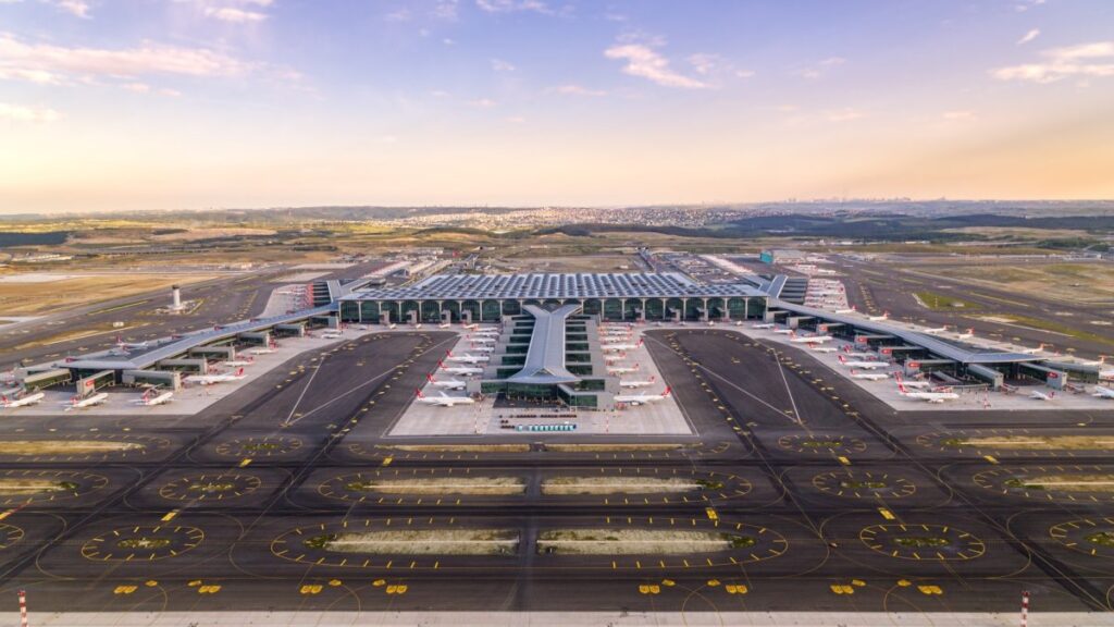 In this undated photo, Istanbul Airport complex is seen from above, Istanbul, Türkiye. (DHA Photo)