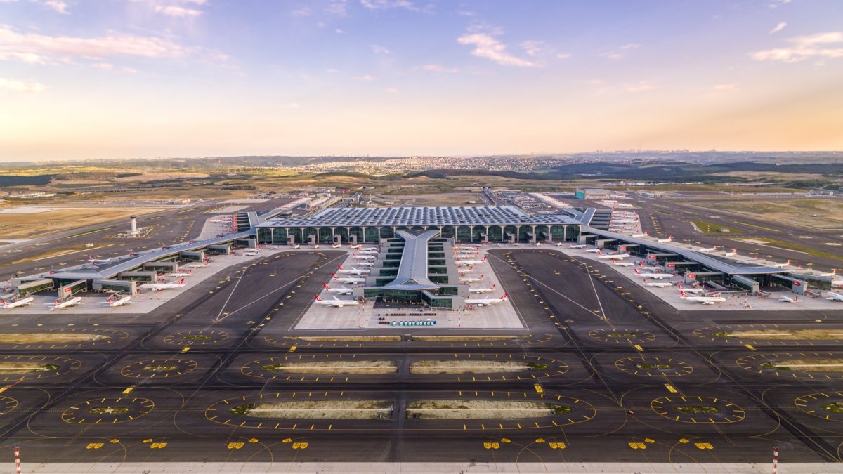 In this undated photo, Istanbul Airport complex is seen from above, Istanbul, Türkiye. (DHA Photo)