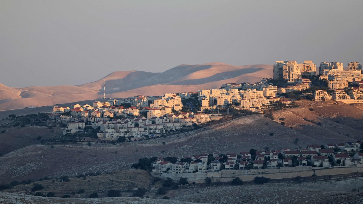 The Israeli settlement of Maale Adumim in the occupied West Bank on the outskirts of Jerusalem, Palestine, July 23, 2025. (AFP Photo)