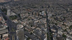 An aerial view of the capital Damascus, Syria, July 17, 2025. (EPA Photo)