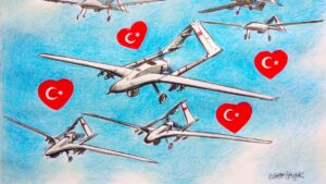 "The Turkish defense industry's exports of products and its provision of support for ancillary security services have been demonstrated to have a considerable positive impact on military capabilities in African states." (Illustration by Erhan Yalvaç)