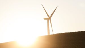 Wind turbines operate on a wind farm, Istanbul, Türkiye, June 17, 2025. (EPA Photo)