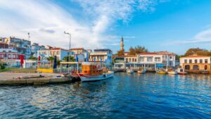 A general view of Bozcaada Marina. (Shutterstock Photo)